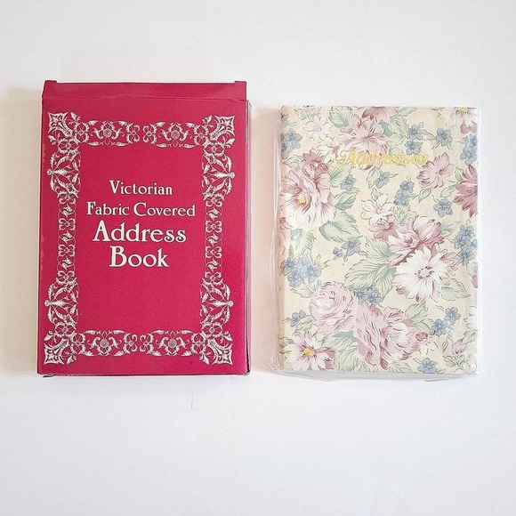 Other - Vintage 80s floral address book New in box